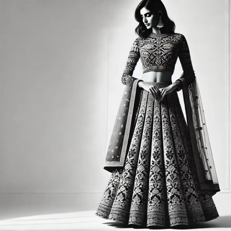 Graceful Black CottonSaree 10